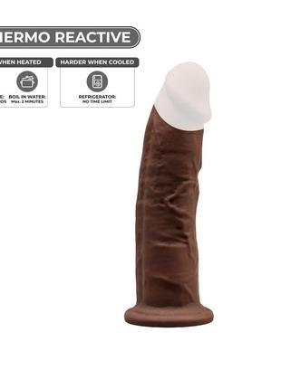 Фаллоимитатор silexd robby brown (model 2 size 6in), двухслойный, силикон+silexpan, диаметр 3,5 см