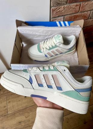 Adidas drop step beige grey green3 фото