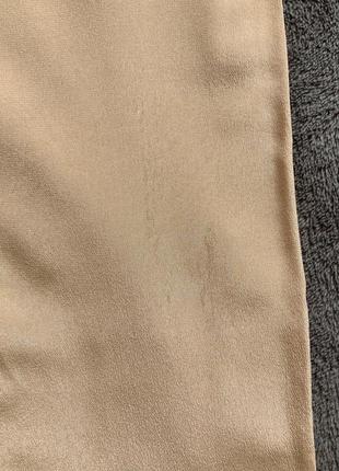 Блуза з натурального шовку бежева вільна широка8 фото
