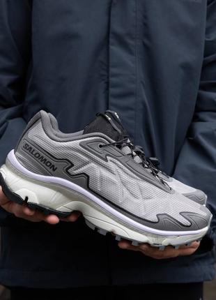 Мужские кроссовки salomon xt-slate grey purple