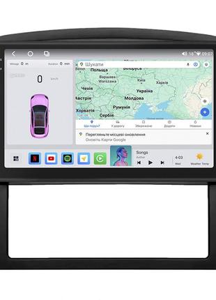 Штатная магнитола lesko для kia sorento i рестайлинг 2006-2011г 9" 4/64 qled carplay 4g wi-fi gps 360 prime