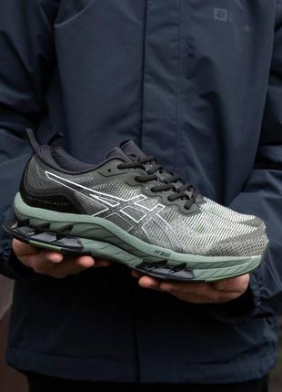 Мужские кроссовки asics gel-kinsei blast le linchen green white