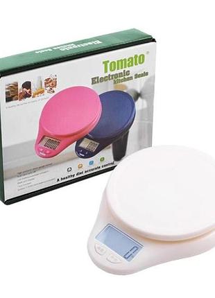 Кухонні ваги на батарейках 116, max 5 кг (1 г) tomato (4839) з led підсвічуванням