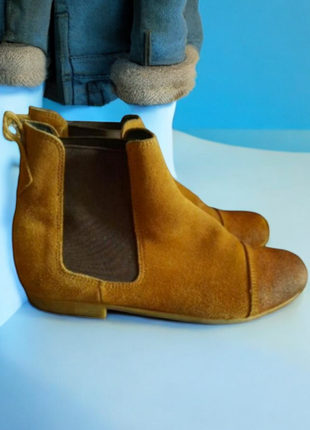 Черевики весняні ботинки 100%замша mimic італія 
р. 39-40