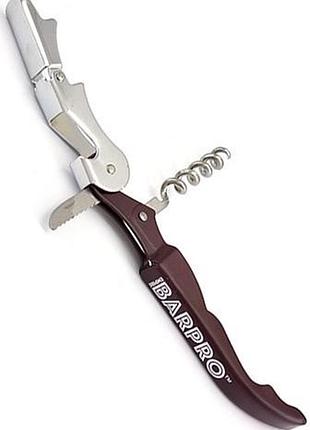Штопор барный bar-pro empire corkscrew 2-х ступенчатый 12 см (em-9688)