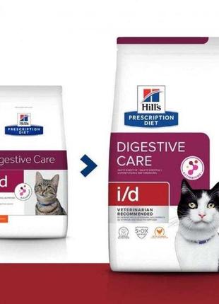 Сухий корм hills prescription diet feline i/d digestive care для кішок, з куркою, 400 г