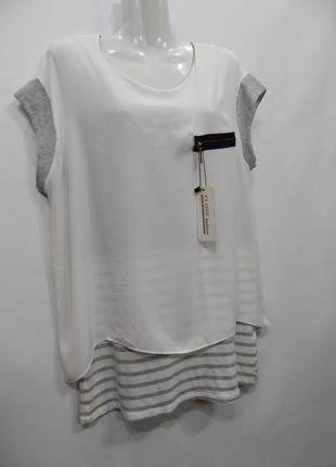 Блузка фирменная женская двойная merlin emrys ukr р. 50-52 151бр (только в указанном...