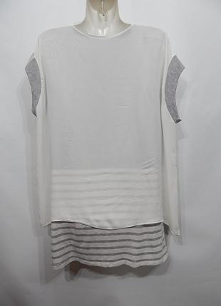 Блузка фирменная женская двойная merlin emrys ukr р. 50-52 151бр (только в указанном...