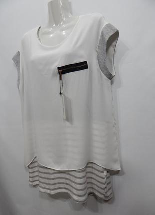 Блузка фирменная женская двойная merlin emrys ukr р. 50-52 151бр (только в указанном...