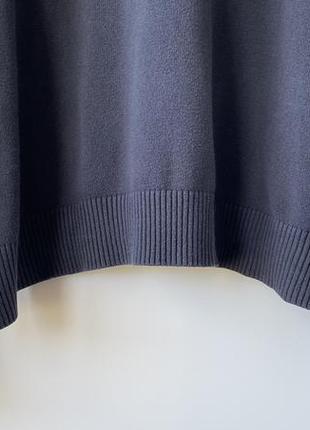 Чоловічий темно синій бавовняний светр, джемпер, полувер tommy hilfiger3 фото