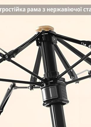 Карманный мини зонт в мягком футляре графитовый черный