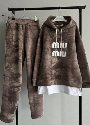 Костюм тринитка на флісі (три кольори) 140-164 см