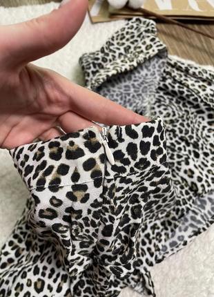 Леопардова юбка - шорти zara5 фото