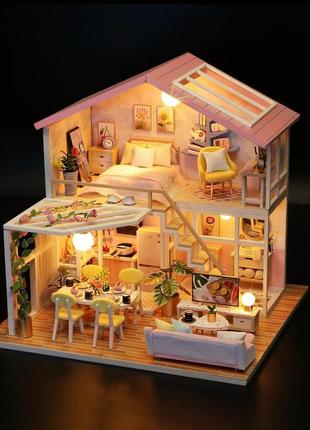 Румбокс сладкое время cutebee sweet time diy dollhouse kit интерьерный конструктор m2001