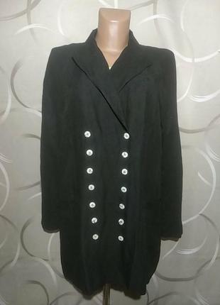 Пиджак двубортный женский, блестящий черного цвета, производства италии,винтаж, бренд lagotte2 фото