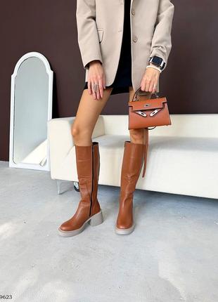 Сапоги женские ржи кожа