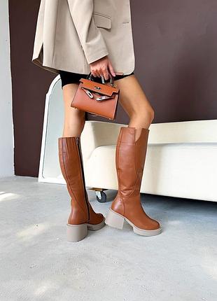 Сапоги женские ржи кожа