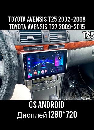 Магнітола android toyota avensis t25, t27 + рамка!