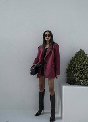 Пиджак жакет замш