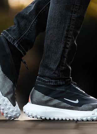 Nike acg mountain fly gore-tex black white / найк асг маунтин флай гор текс черные с белым
