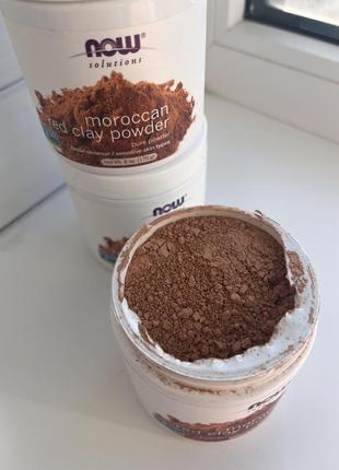 Now foods solutions середземноморська червона глина в порошку 170 гр