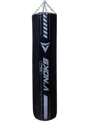 Боксерський мішок v`noks optima black 1.8 м, 85-95 кг