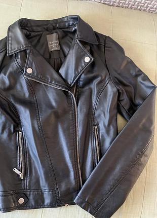 Кожаная куртка косуха primark 32 s