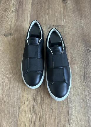 Кожаные кроссовки сникерсы armani