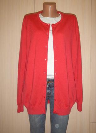 Кофта кардиган с кашемиром woolovers p.xl мерино кашемир