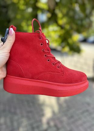 Женские ботинки на флисе/ осенние ботиночки