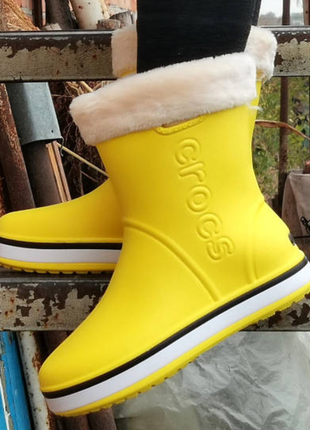 Резиновые полусапоги croc$