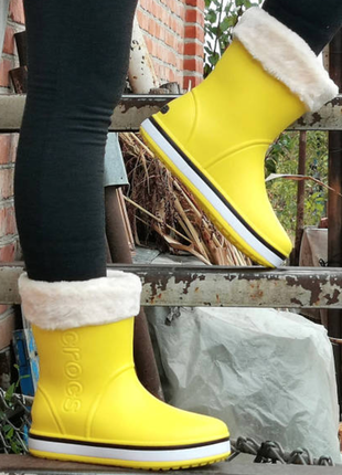 Резиновые полусапоги croc$