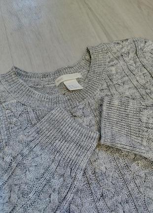 Свитер h&amp;m серого цвета