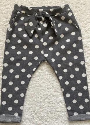 Теплі штанці на дівчинку, штаны брючки на малышку
