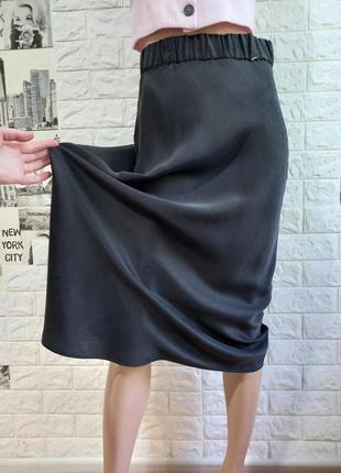 Длинная шелковая юбка, юбка миди 💯% шовк h&amp;m/ zara7 фото