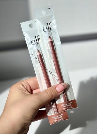 Олівець для губ elf e.l.f. cream glide lip liner відтінок baddest beige
