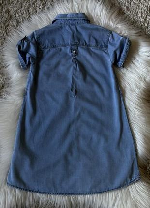 Платье джинсовое zara на 6 7 р 116 1224 фото