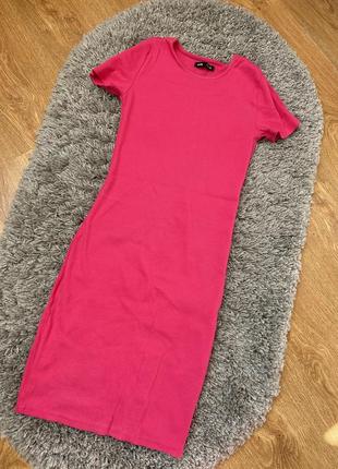 Женское приталенное платье, женское платье, стильное розовое платье
