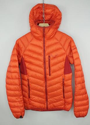 Яркий технологичный пуховик куртка dynafit vulcan hooded down jacket orange women's
