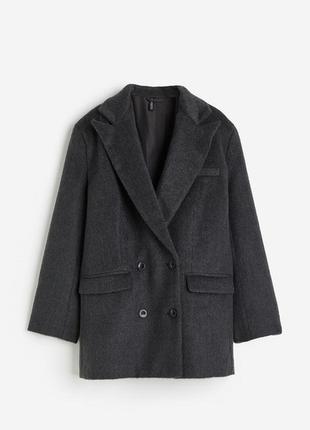 Теплый пиджак h&m / женский блейзер h&m3 фото