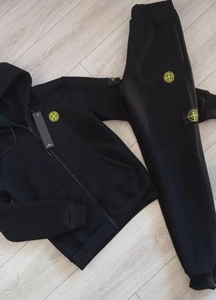 Спортивний теплий костюм юнацький чоловічий s m l xl фліс турція 3х нитка