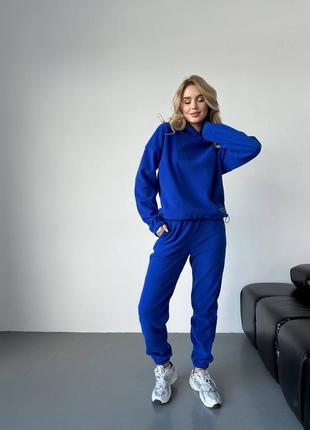 Женский флисовый костюм спортивный костюм