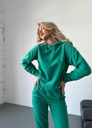 Женский флисовый костюм спортивный костюм