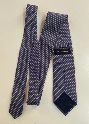 Massimo dutti шелковый галстук в полоску silk
