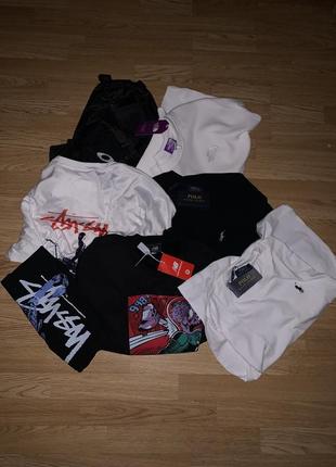Stussy, oakley,  the north face, new balance, polo ralph lauren