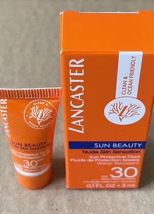 Lancaster sun beauty face cream  крем для обличчя для засмаги spf 30, 3ml