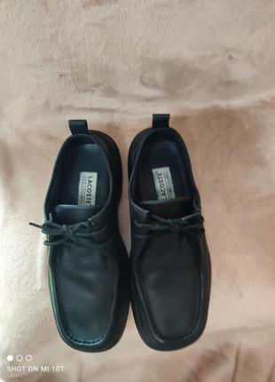 Кожаные туфли lacoste6 фото