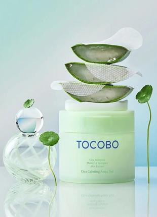 Tocobo – cica calming aqua pad – заспокійливі педи для обличчя – 60шт