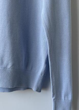 Чоловічий блакитний бавовняний светр, джемпер, полувер tommy hilfiger3 фото