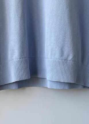 Чоловічий блакитний бавовняний светр, джемпер, полувер tommy hilfiger4 фото